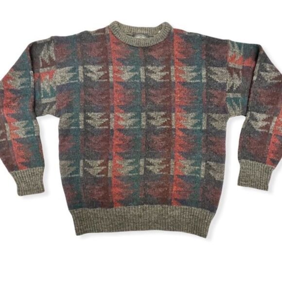 Vintage Knights Bridge Crewneck Wool Blend Dad Sweater - Picture 11 of 11